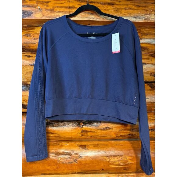 Livi by Lane Bryant Tops - Livi Lane Bryant Long‎ Sleeve Cropped Activewear Top Size 18/20